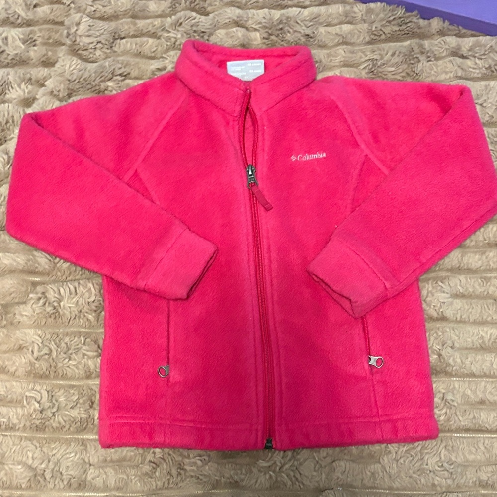 Columbia Kids' Bright Pink Fleece Jacket